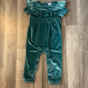 Cat & Jack Velour one piece outfit